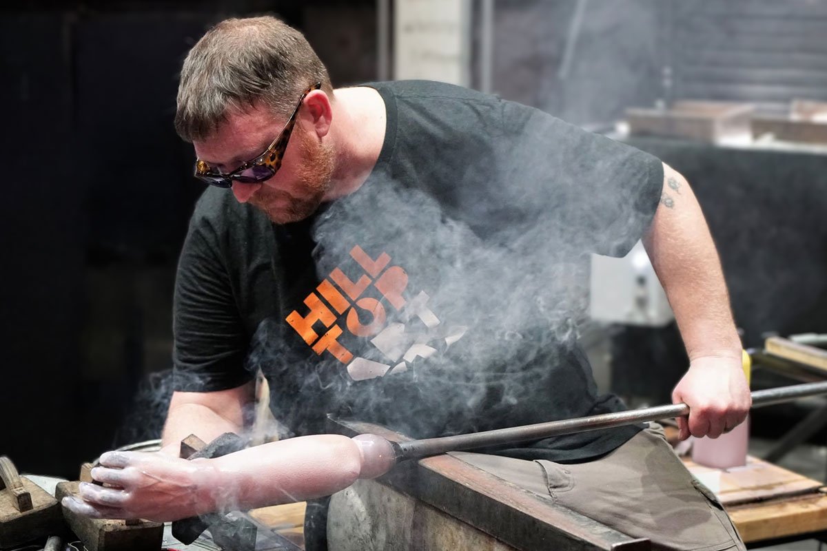 John Moran, sculpting the human form in hot glass