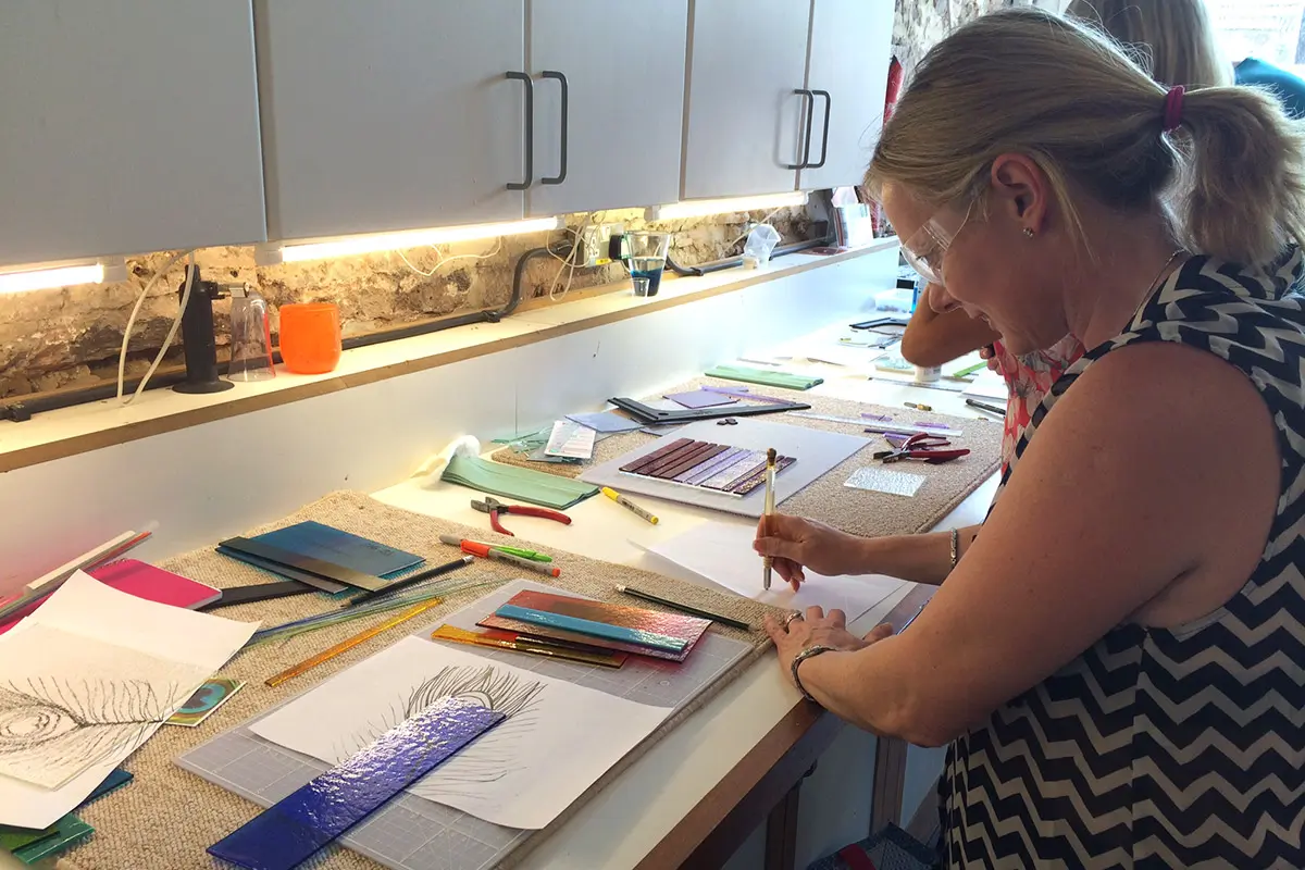 one day glass fusing course