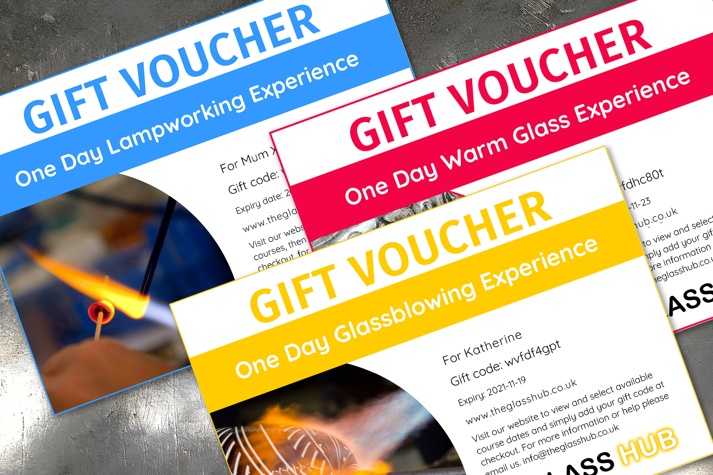 glass blowing gift experience vouchers