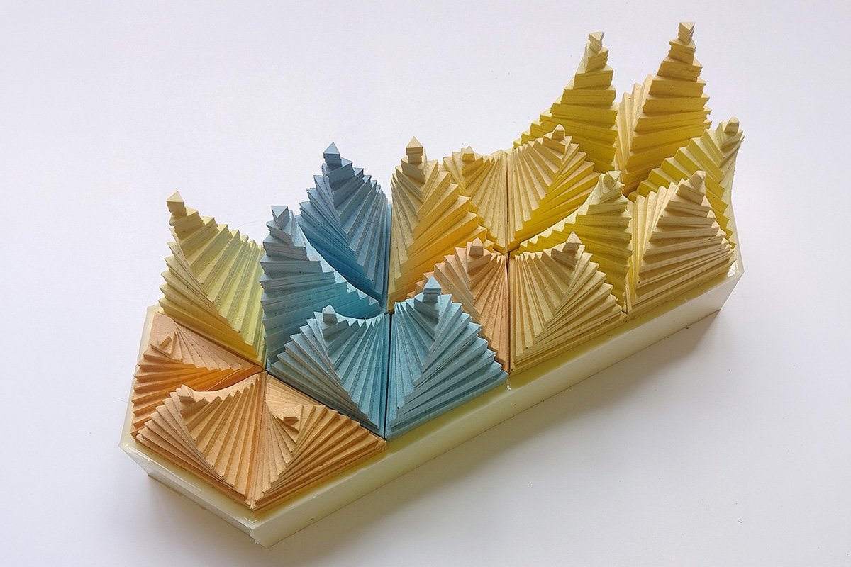 odular silicone postives for glass casting by Georgia Redpath