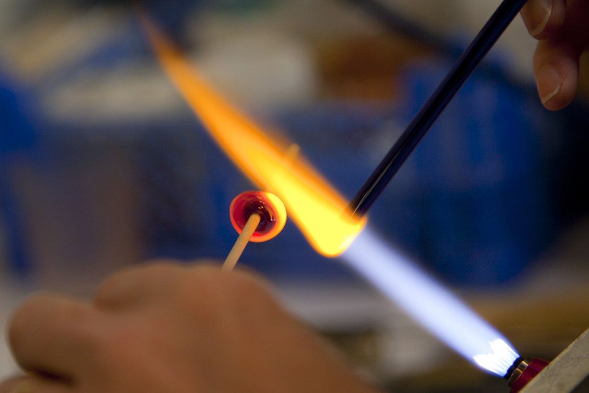 glass lampworking flameworking bead making