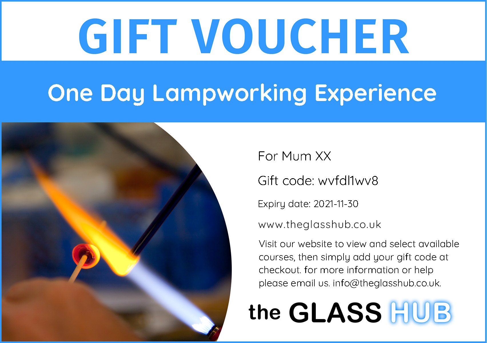 One Day Lampworking Experience